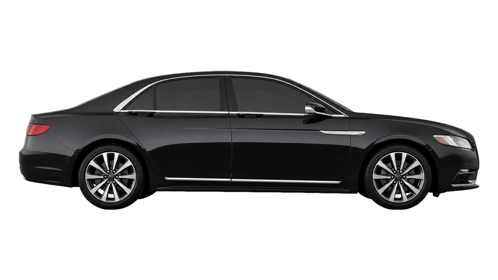 Ilustración de la familia de vehículos Town Car; la configuración real necesita confirmación